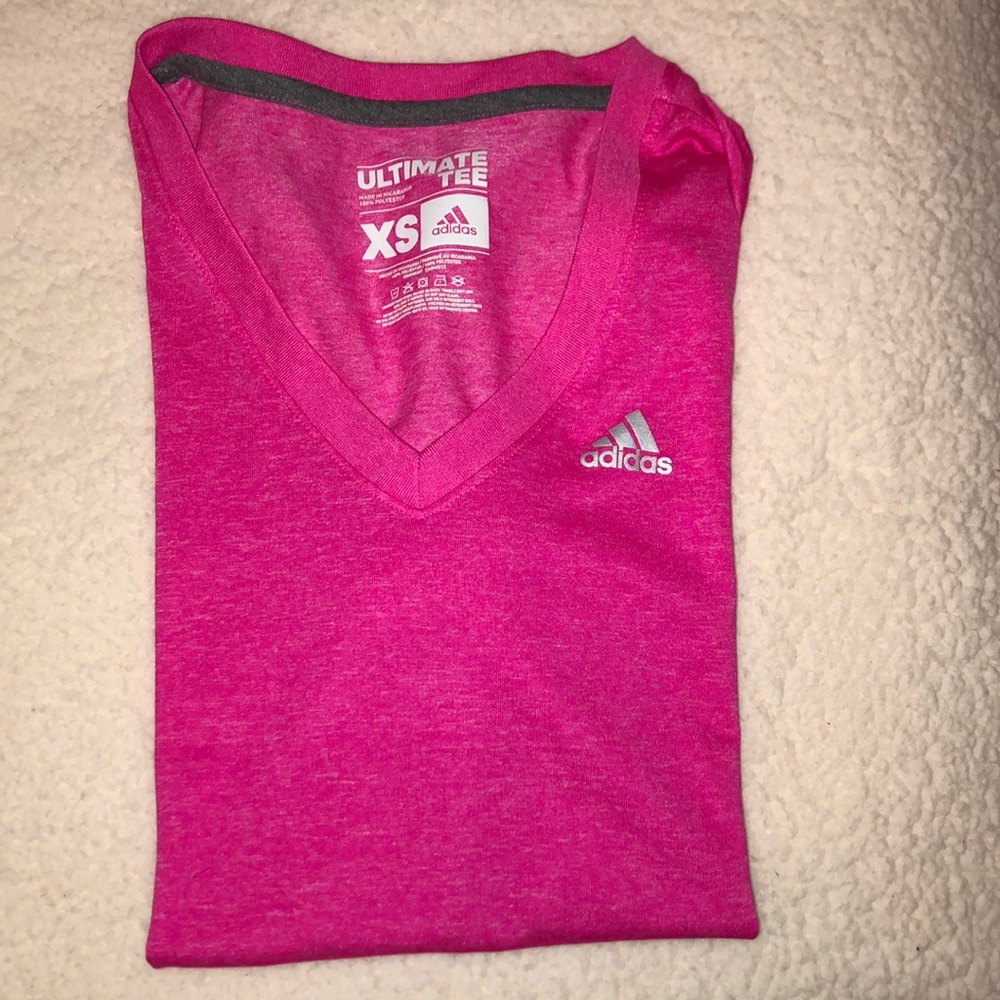 Adidas short sleeve workout shirt.